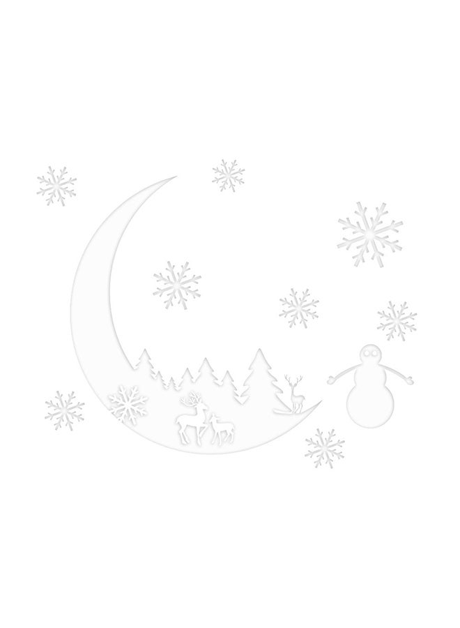 Voberry Glow In Dark Snow Wall Decoration Sticker White - Image 1