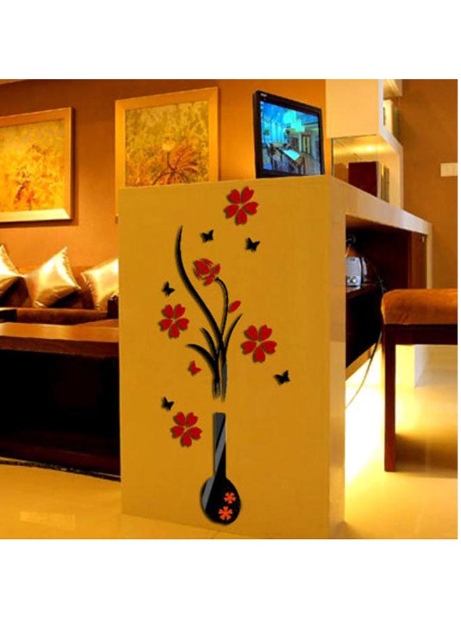 Voberry 3D Acrylic DIY Flower Vase Wall Sticker Multicolour 80 x 40cm