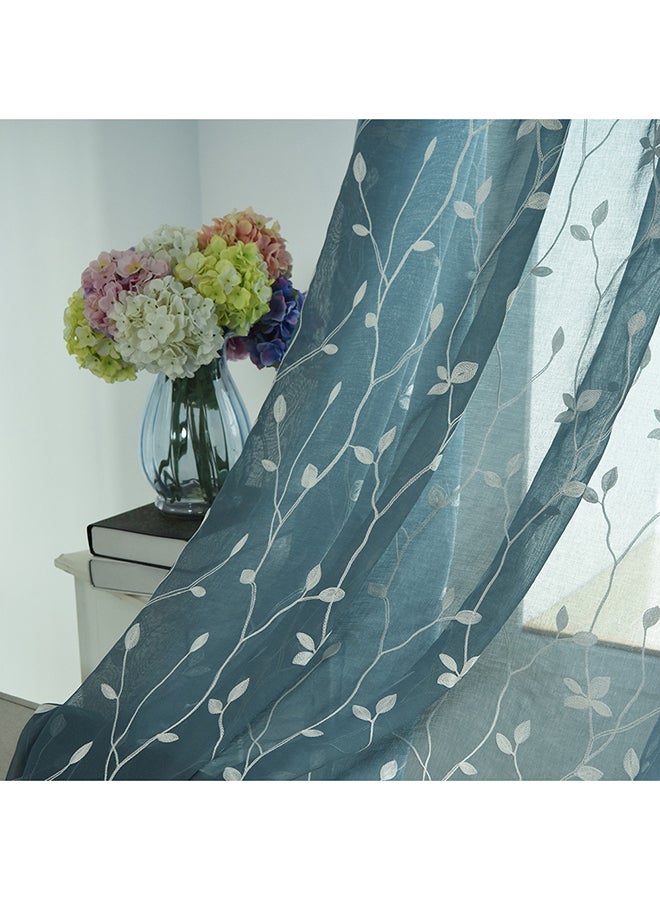 فوبيري ستارة نافذة شفافة بتصميم أوراق شجر كحلي - Image 2