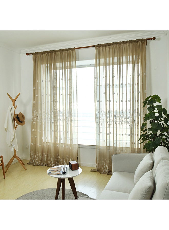 فوبيري ستارة نافذة لتزيين غرفة المعيشة بلون قهوة - Image 1