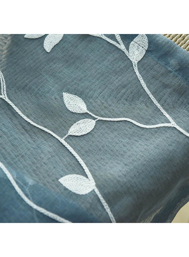 فوبيري ستارة نافذة شفافة بتصميم أوراق شجر كحلي - Image 1