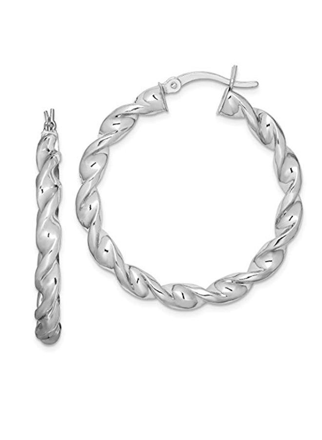 ICE CARATS Twist 925 Sterling Silver Earrings