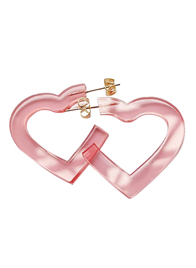 Heart Shape Metal Hoop Earrings - v1552736882/N22348836A_1