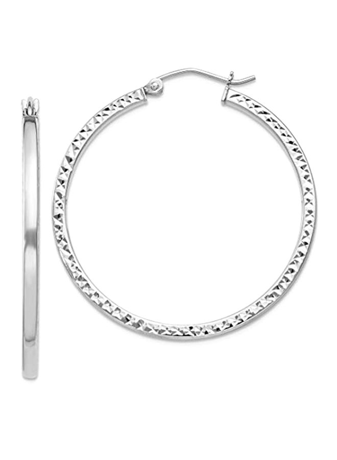 ICE CARATS Square Tube 925 Sterling Silver Earrings