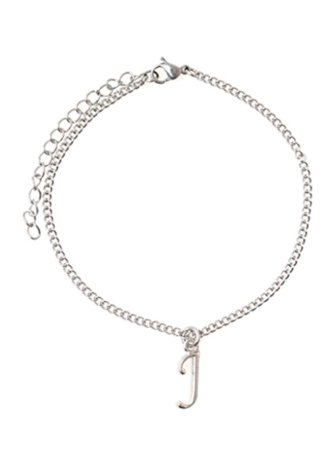 It's All About...You! - J letter Metal Anklet - Image 1