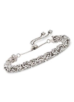 ROSS-SIMONS Byzantine Bolo Sterling Silver Bracelet 