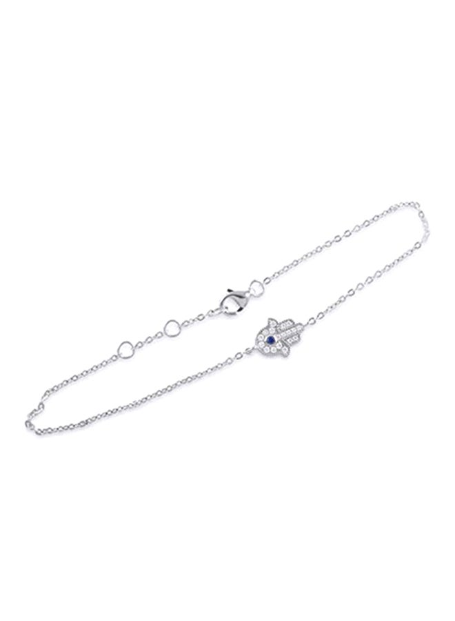 Evil Eye Hamsa Metal Bracelet