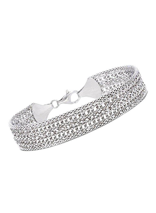 ROSS-SIMONS Popcorn Chain Sterling Silver Bracelet 
