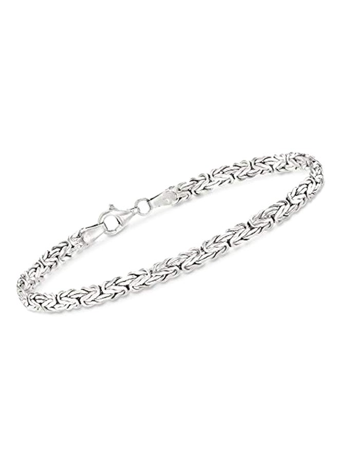 Flat Byzantine Sterling Silver Bracelet - v1552737236/N22351737A_1