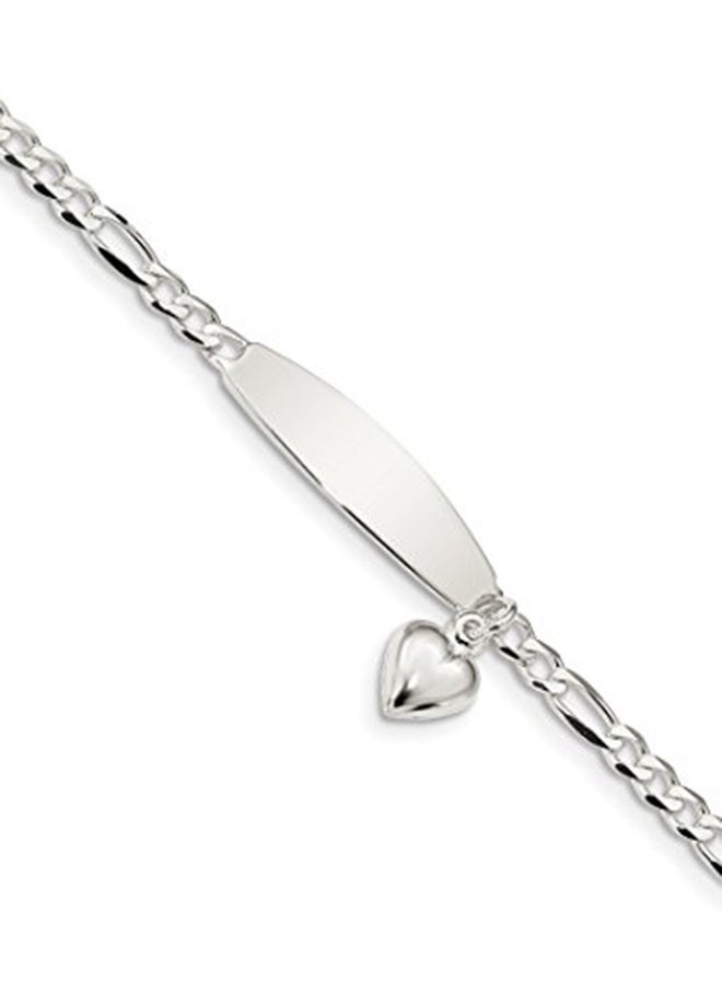 ICE CARATS Heart Dangle 925 Sterling Silver Bracelet