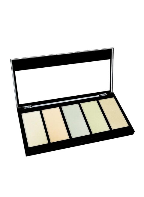 5 Color Prismatic Highlighter Palette Mermaid Glow Blusher & Bronzer Multicolour