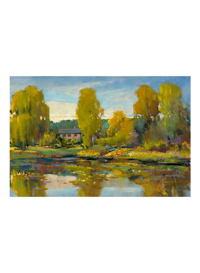 OraOnline - Monets Water Lily Pond II Poster Blue - Image 1