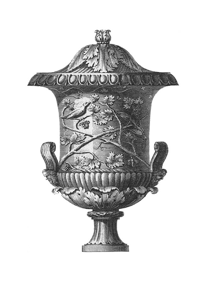 Black & White Urn I (Sc) Poster Black/White