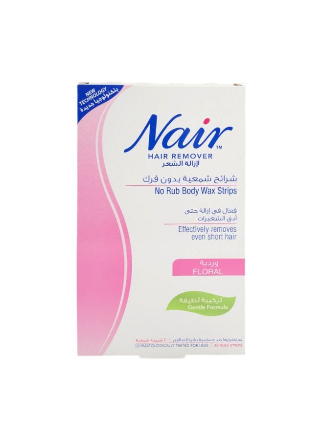 نير شرائح شمع إزالة الشعر برائحة الزهور، 20 قطعة - Image 2