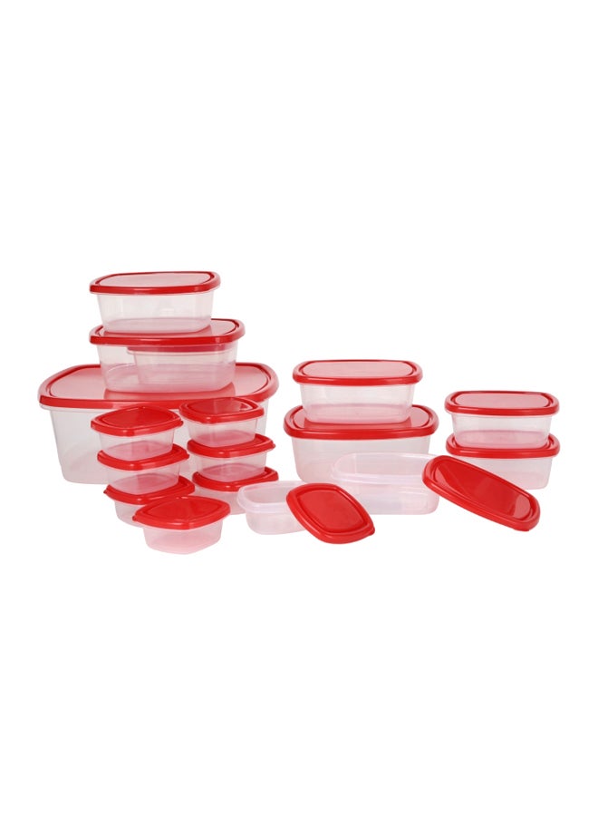 Home Box - 17-Piece Spectra Combo Storage Container Set Clear/Red - Image 1