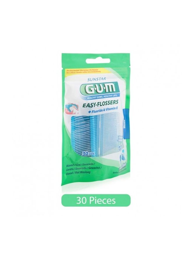 Sunstar Gum Easy Flossers Blue/White 30-Piece Blue/White - Image 2