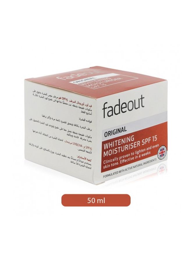 فيد آوت مرطب أصلي للتفتيح بعامل وقاية من الشمس 15 50ملليلتر - Image 2