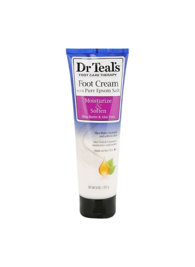Dr Teal's Shea Butter And Aloe Vera Foot Cream 227grams  - Image 1