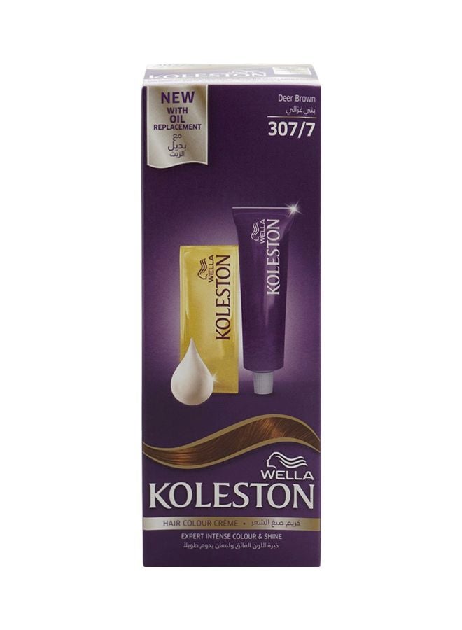 WELLA - Koleston Hair Color Cream 307/7 Deer Brown - Image 1