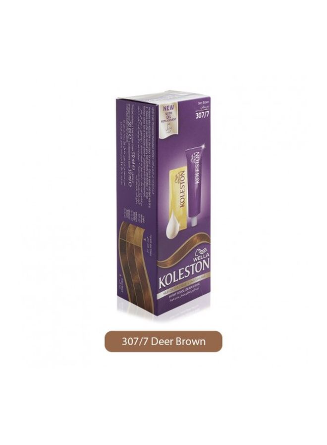 WELLA - Koleston Hair Color Cream 307/7 Deer Brown - Image 1