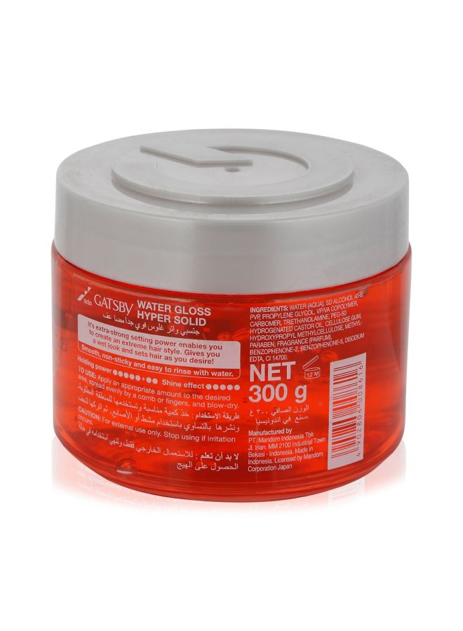 GATSBY Water Gloss Hyper Solid Hair Gel 300grams - Image 2