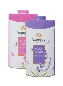 Yardley 2-Piece English Lavender Perfume Talcum Powder White 