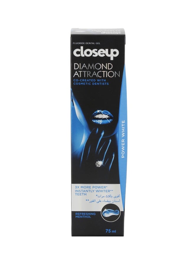 Close Up - Diamond Attraction Refreshing Menthol Toothpaste Clear 75ml - Image 1