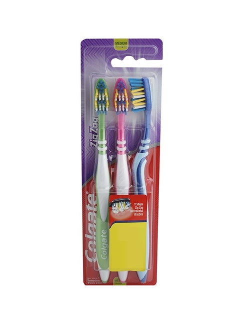 3-Piece Manual Toothbrush Set Assorted