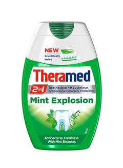 Theramed 2-in-1 Mint Explosion Mouthrinse Toothpaste 75ml 