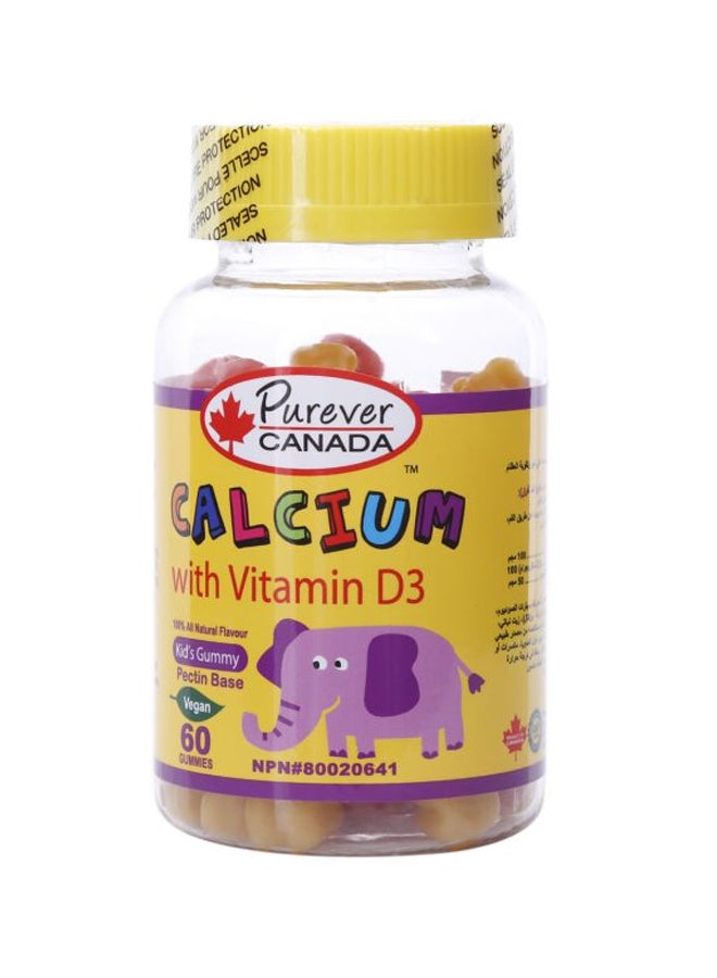 Purever CANADA Calcium With Vitamin D3 - 60 Gummies - Image 1