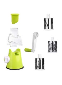 3-In-1 Handheld Spiral Vegetable Slicer Green/Clear