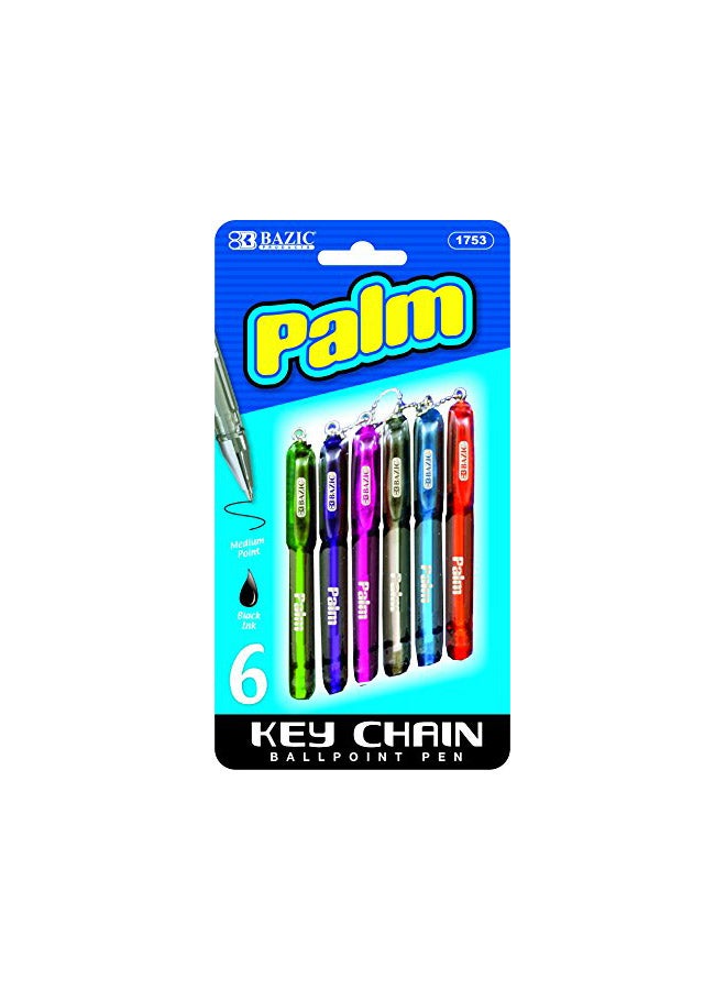 Bazic Palm Mini Ballpoint Pen With Key Ring  - Image 1