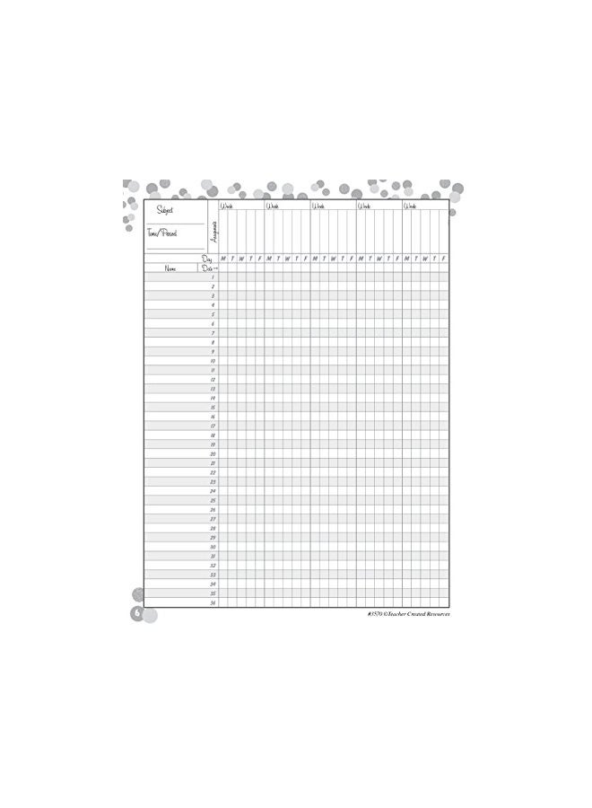 Teacher Created Resources Record Book White/Black/Gold - Image 4