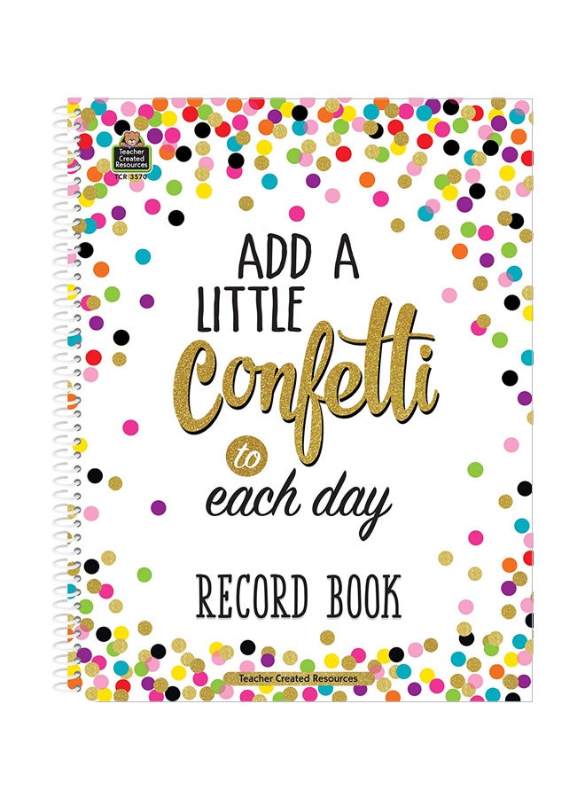 Teacher Created Resources Record Book White/Black/Gold - Image 1