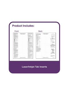 C-Line 5-Piece Top Loading Sheet Protector With Index Tab Clear/Black  - Image 3