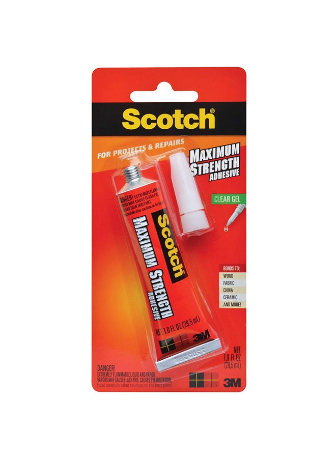 3M Maximum Strength Adhesive Clear