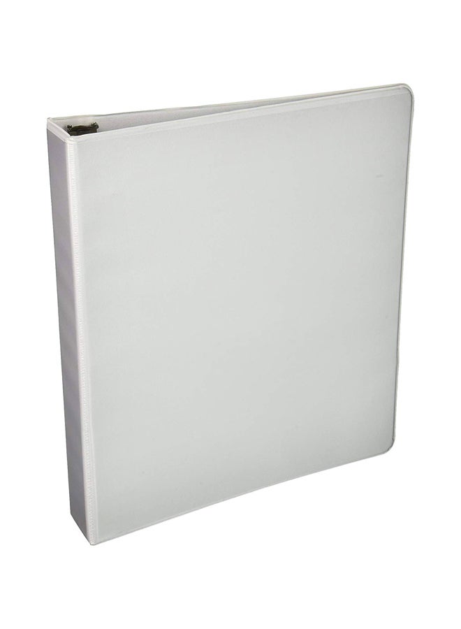 Business Source Round Ring View Binder White - Image 1