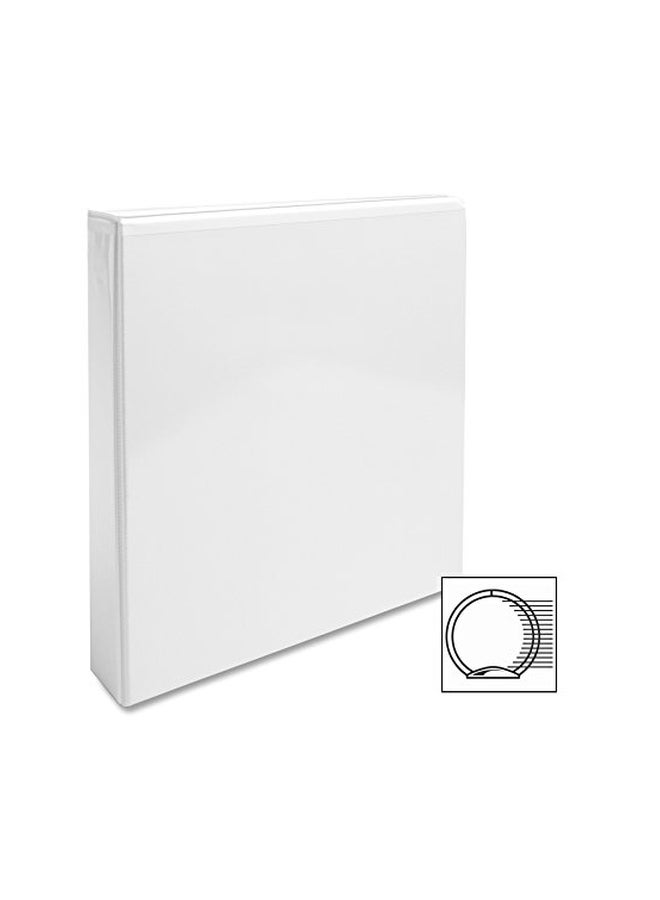 Business Source Round Ring View Binder White - Image 2