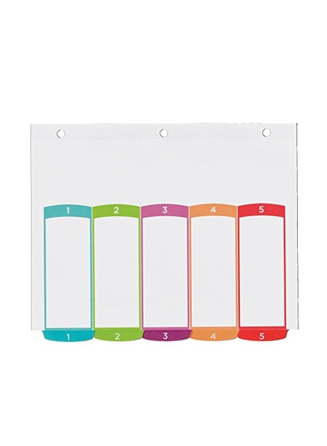 AVERY 5-Tabs Customizable Table Of Contents Dividers Multicolour  - Image 4