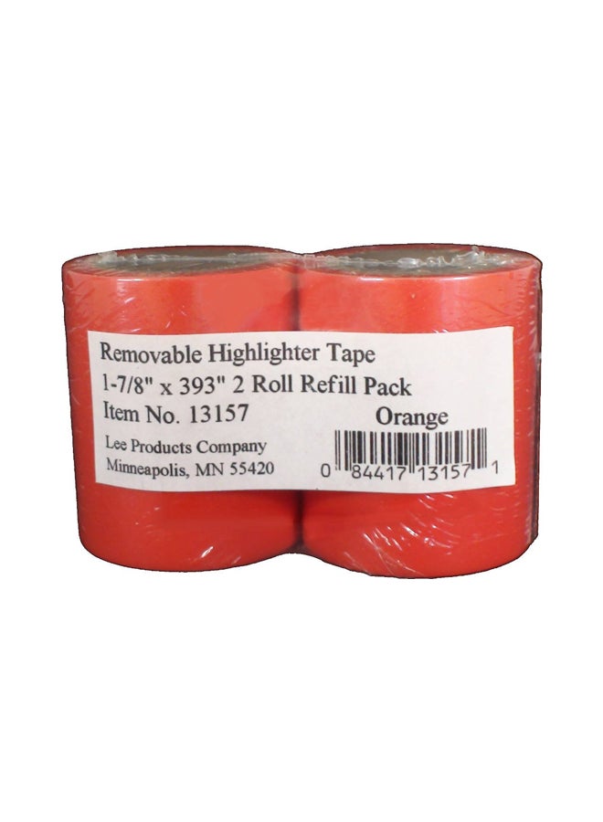 2-Piece Removable Highlighter Tape Orange - v1552750633/N22090605A_1