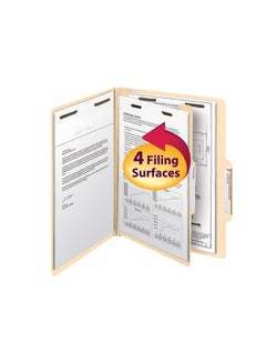 Smead 10-Piece Classification File Folder Beige  - Image 2
