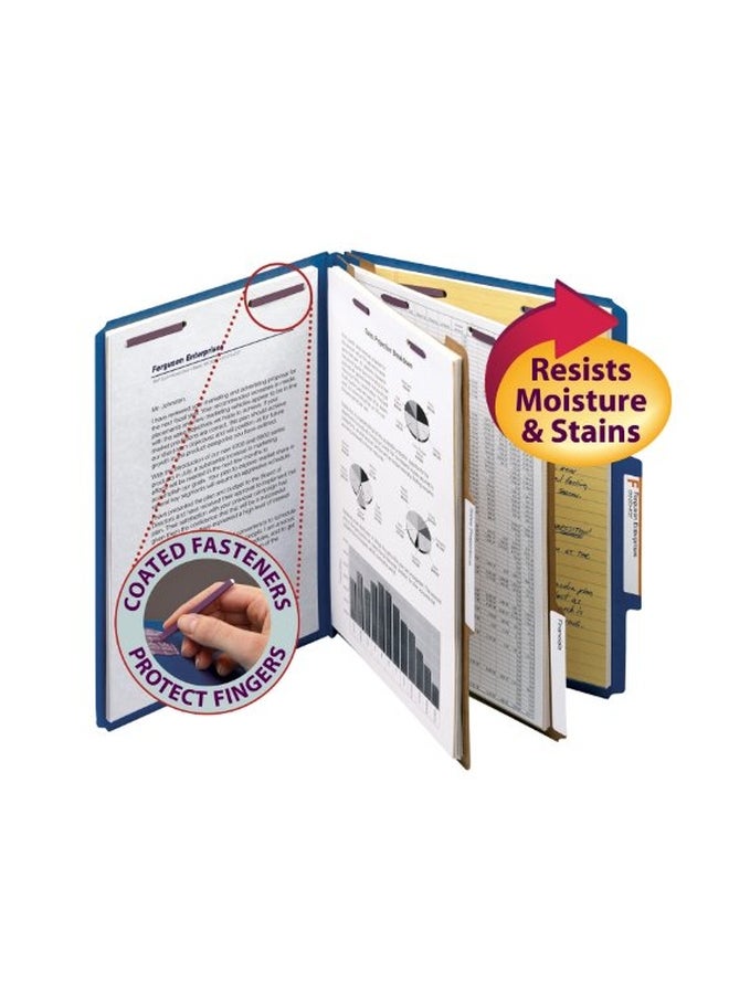 سميد مجلد تصنيف ملفات مكون من 10 قطع أزرق داكن - Image 3