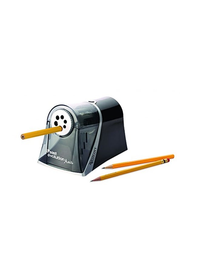 Westcott - Electric iPoint Evolution Axis Pencil Sharpener Black/Silver - Image 1