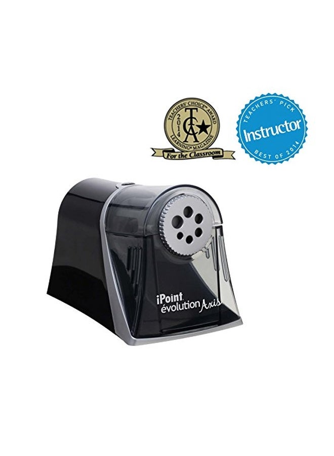 Westcott - Electric iPoint Evolution Axis Pencil Sharpener Black/Silver - Image 1