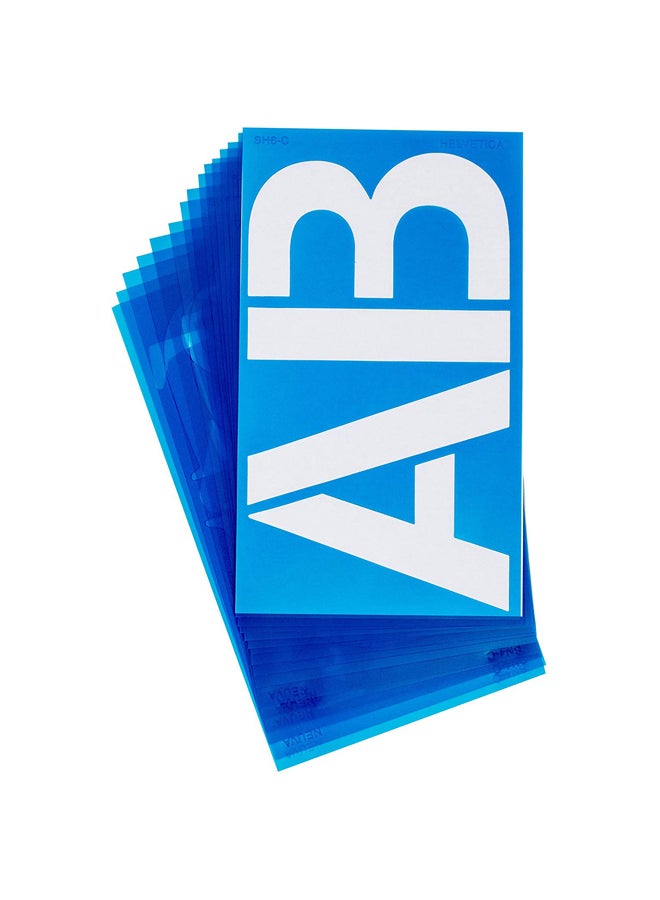 ويست كوت طقم ستنسل ليتركرافت أزرق/ أبيض - Image 1