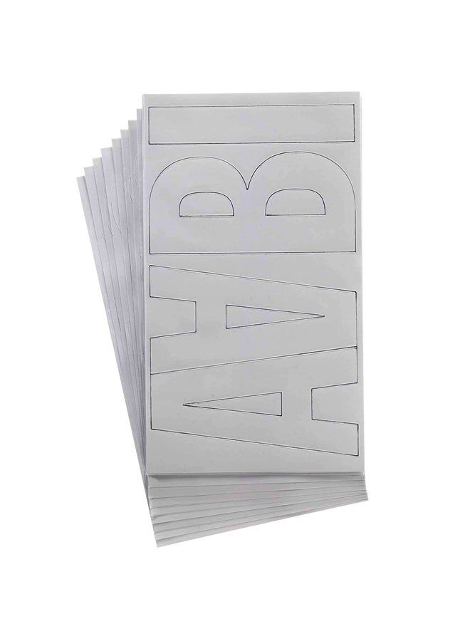 ويست كوت طقم حروف من الفينيل الدائم ليتل كرافت فونت أبيض - Image 1