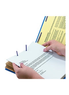 Smead Pack Of 10 Pressboard Classification File Folder Dark Blue/Brown  - Image 2