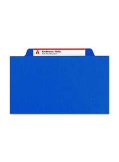 Smead Pack Of 10 Pressboard Classification File Folder Dark Blue/Brown  - Image 3
