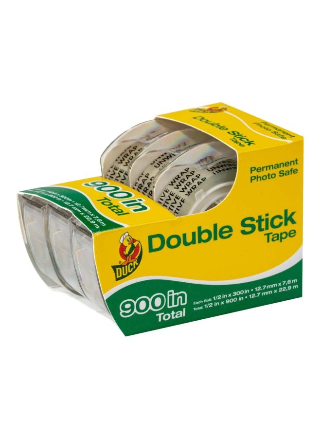 دك شريط لاصق دائم بغراء مزدوج مع موزع شفاف - Image 1