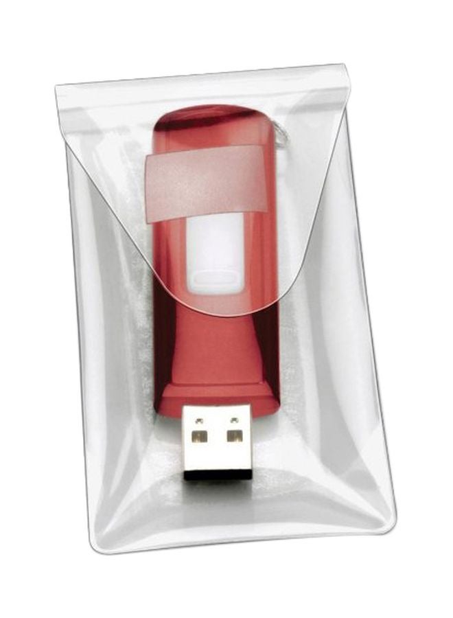 كاردينال 6 قطع من أغطية USB ذاتية اللصق شفاف 